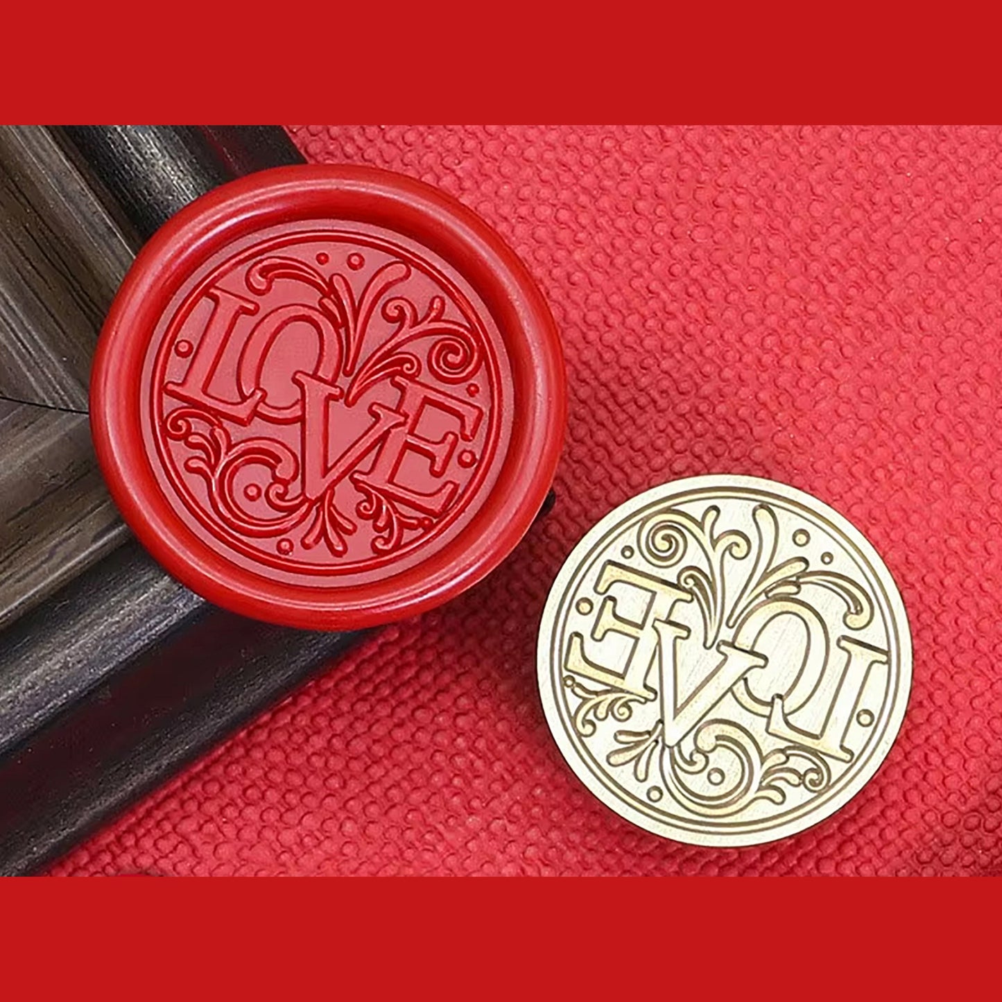 Elegant Love Wax Seal Stamp (25mm)