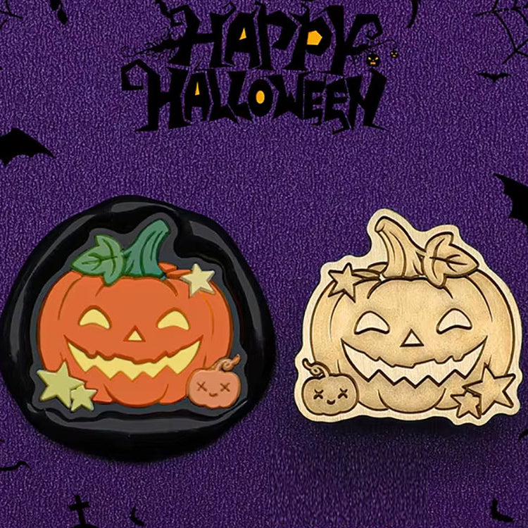 Halloween Pumpkin Wax Seal Stamp size 25mm