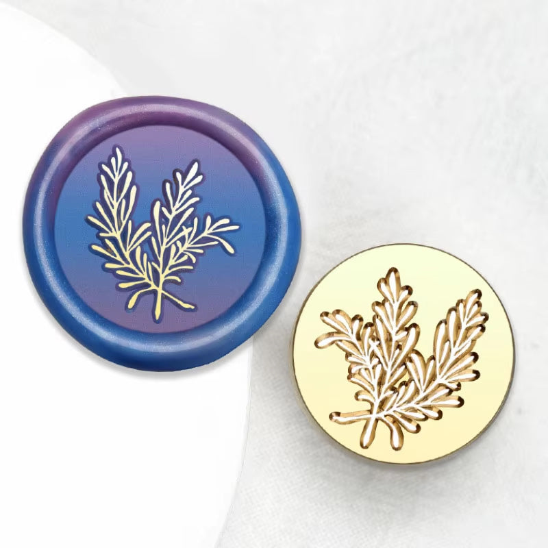 Botanical Rosemary Wax Seal Stamp size 25mm