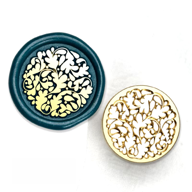 Elegant Floral Wax Seal Stamp (25mm)