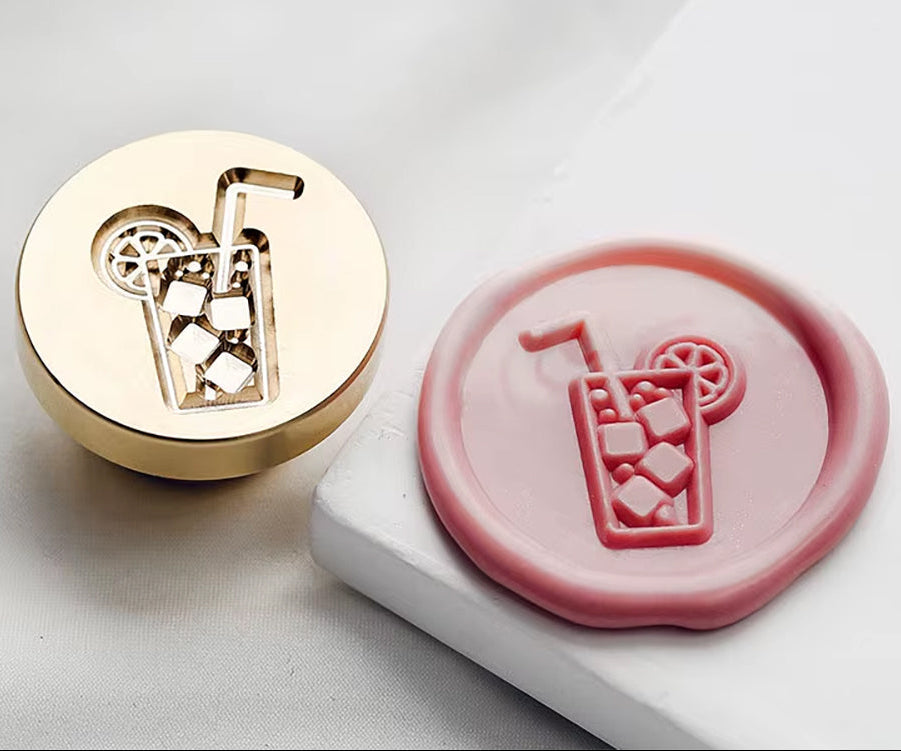 Cold Drink Wax Seal Stamp size 25mm
