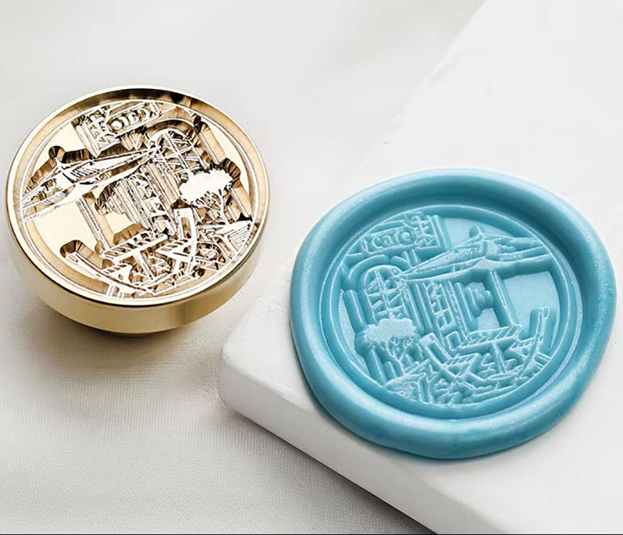 Café Street Wax Seal Stamp size 25mm