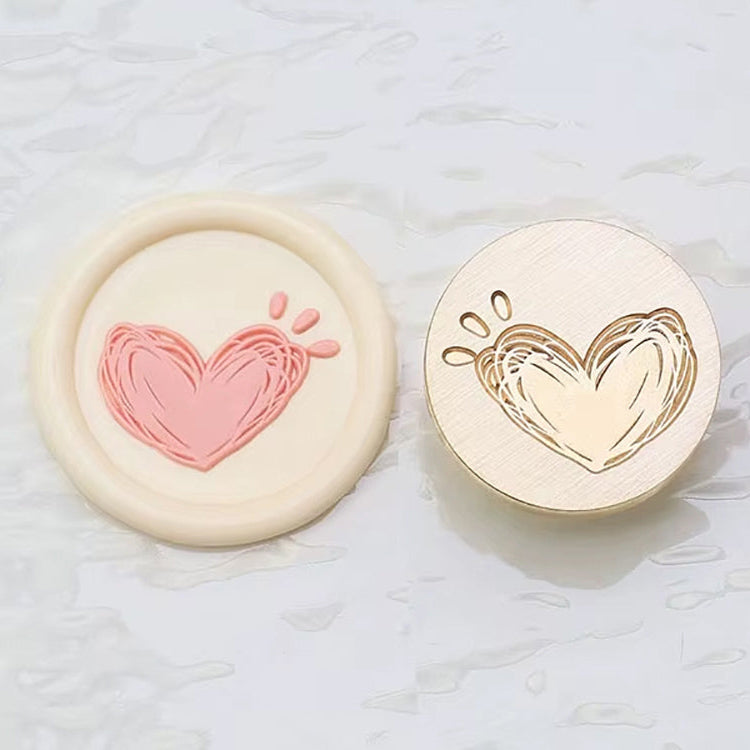 Heart Wax Seal Stamp 25mm – Romantic Love Wax Seal