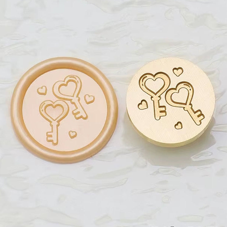 Heart Key Wax Seal Stamp 22mm – Wedding Invitation