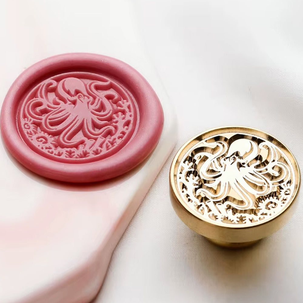 Octopus Wax Seal Stamp – Nautical (25mm)