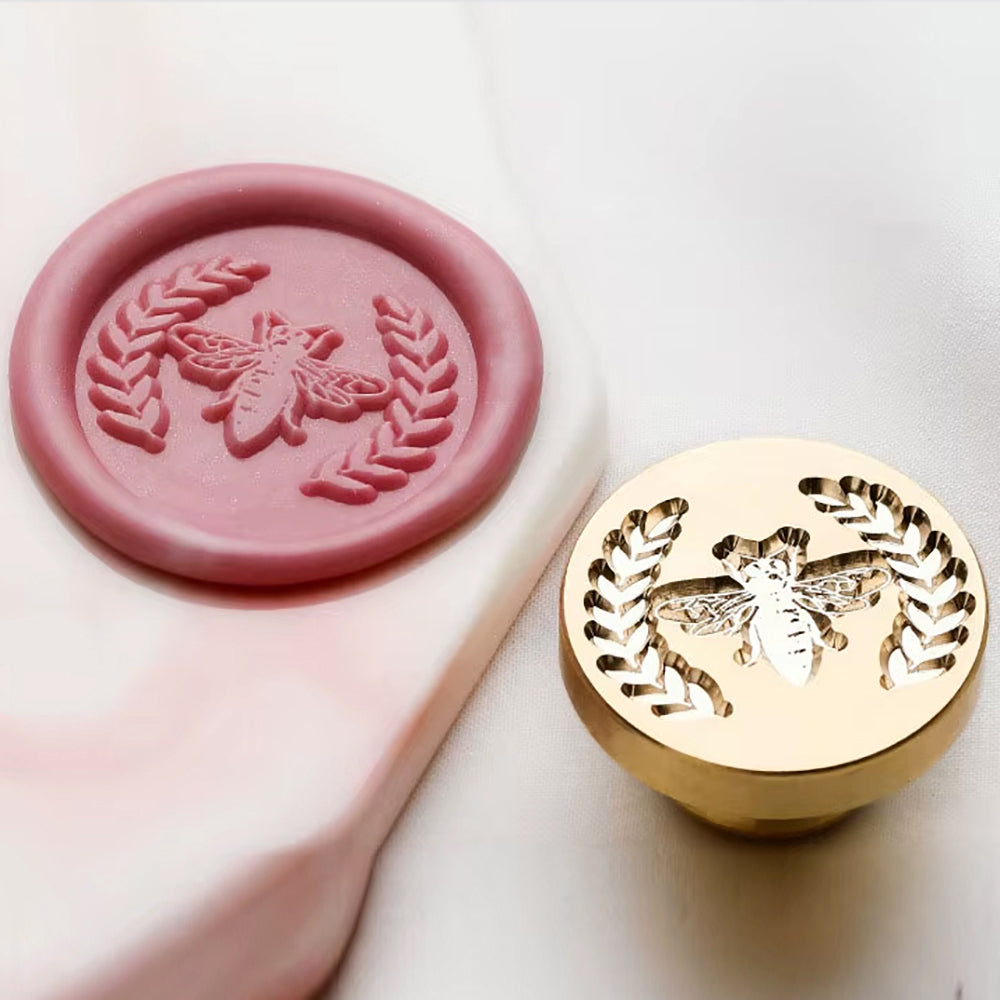 Bee and Laurel Wax Seal Stamp (25mm)