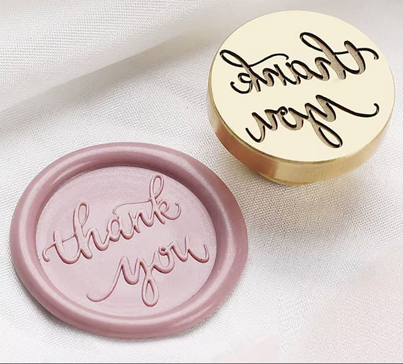 Thank You word Wax Seal Stamp size 25mm