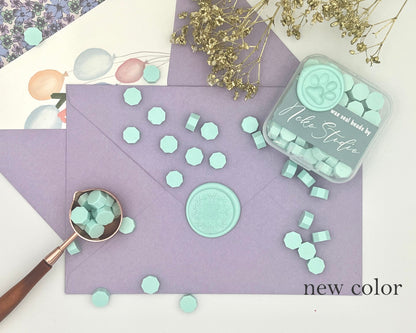 DL16-Mint Green color wax seal beads