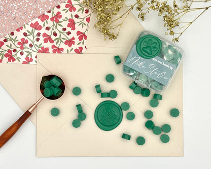 DL77-Grass Green wax seal beads