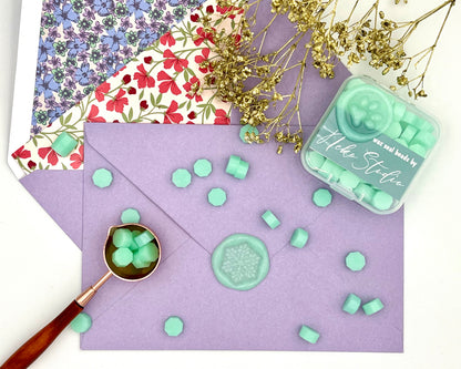 DJ05-Jelly Green color wax seal beads