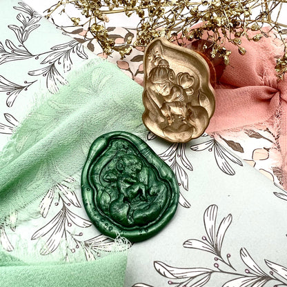 Sleeping Angel Wax Seal Stamp – Fairy Tale 22x24 mm.