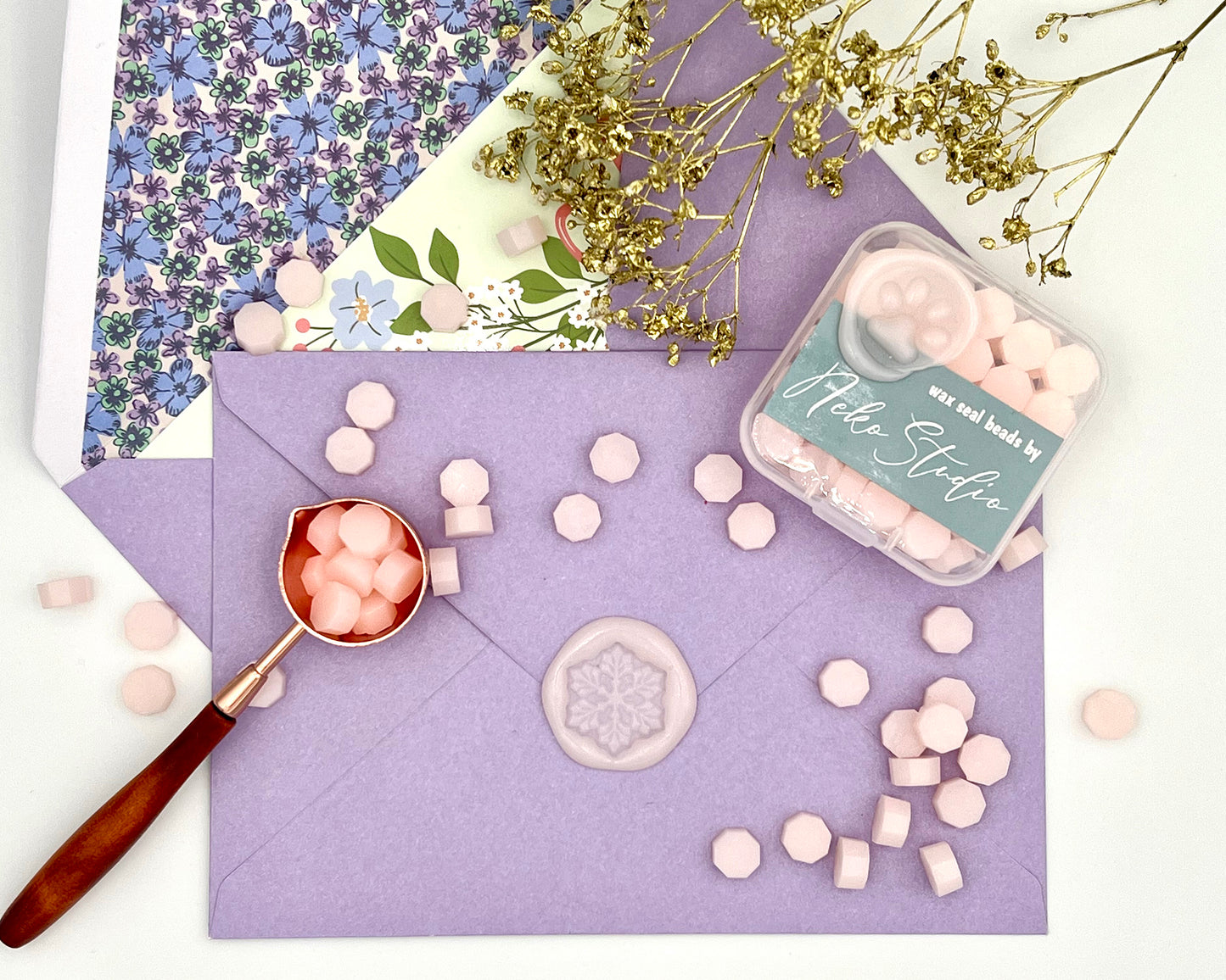 DJ02-Jelly Pink color wax seal beads