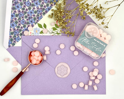 DJ02-Jelly Pink color wax seal beads