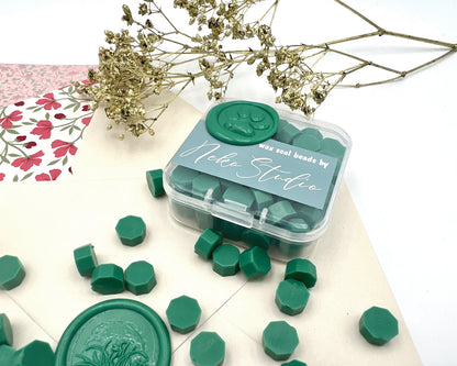 DL77-Grass Green wax seal beads