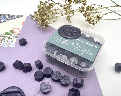 DL66-Dark Radish Purple color wax seal beads