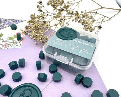 DL109-Cargo Green color wax seal beads