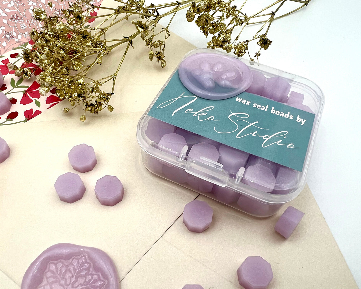 DJ01-Jelly Purple color wax seal beads