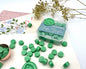 DL74-leaf Green color wax seal beads