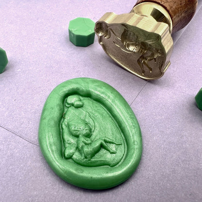 Sleeping Fairy Wax Seal Stamp size 16x23 mm