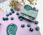DL78-Duck Green color wax seal beads
