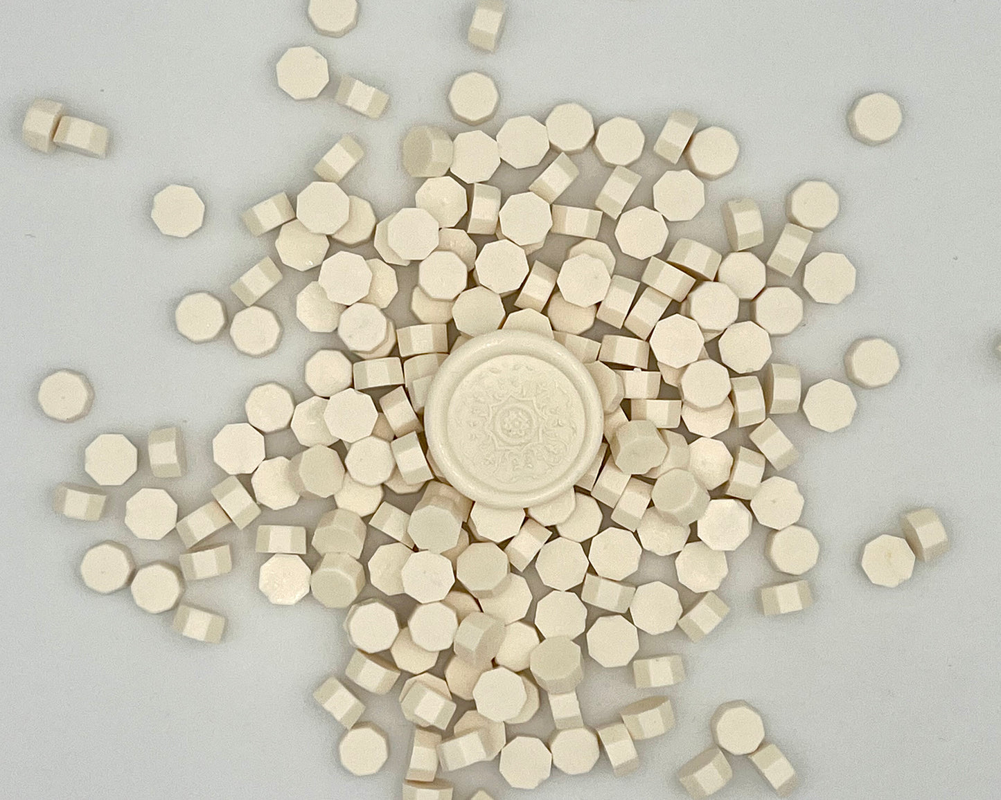 DL72-Milk White color wax seal beads