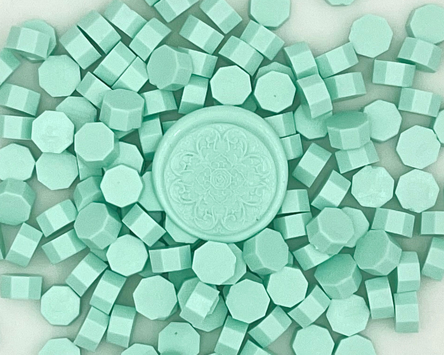 DL16-Mint Green color wax seal beads