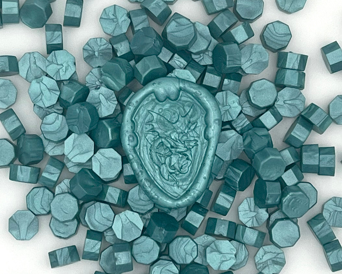 DL78-Duck Green color wax seal beads