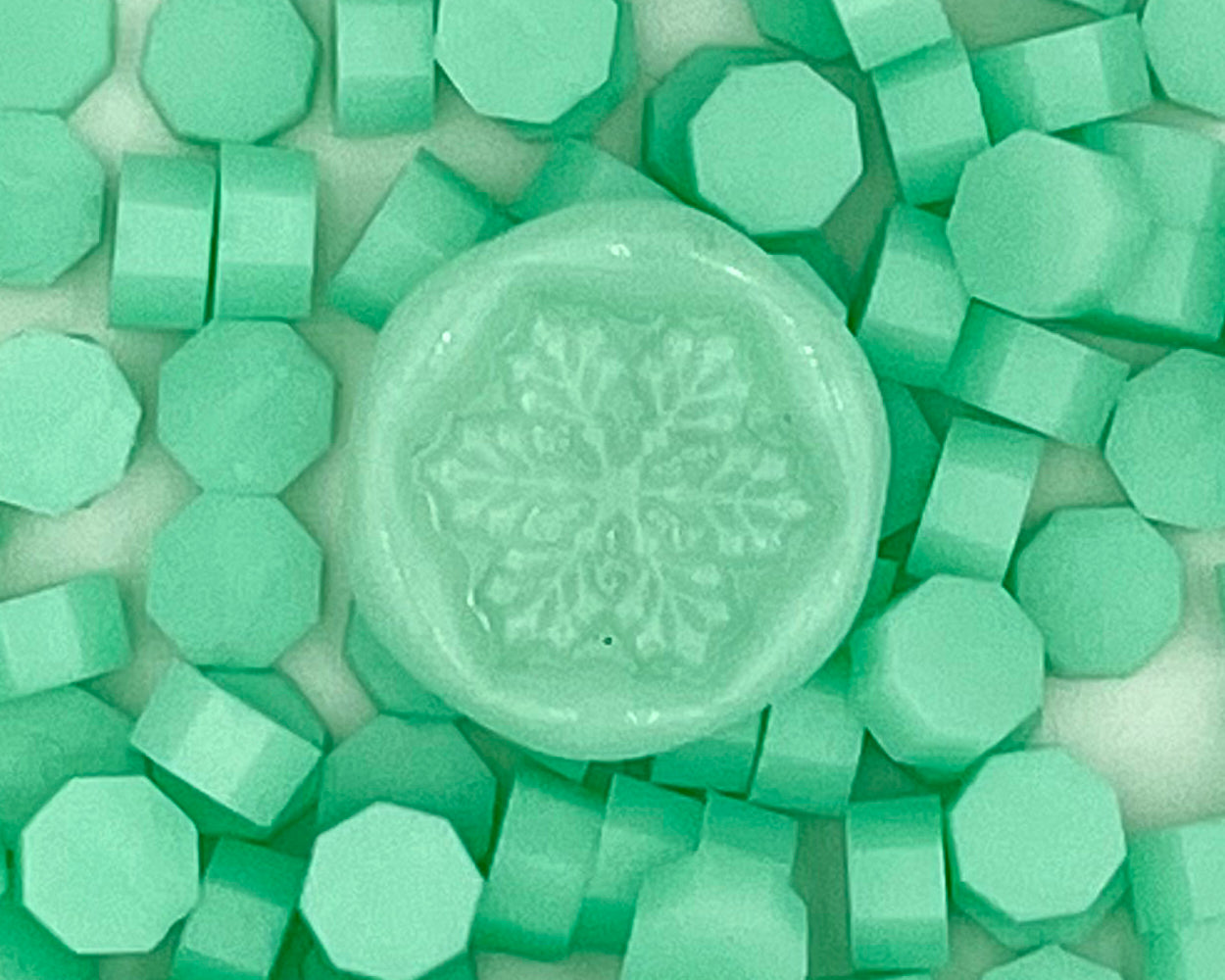 DJ05-Jelly Green color wax seal beads