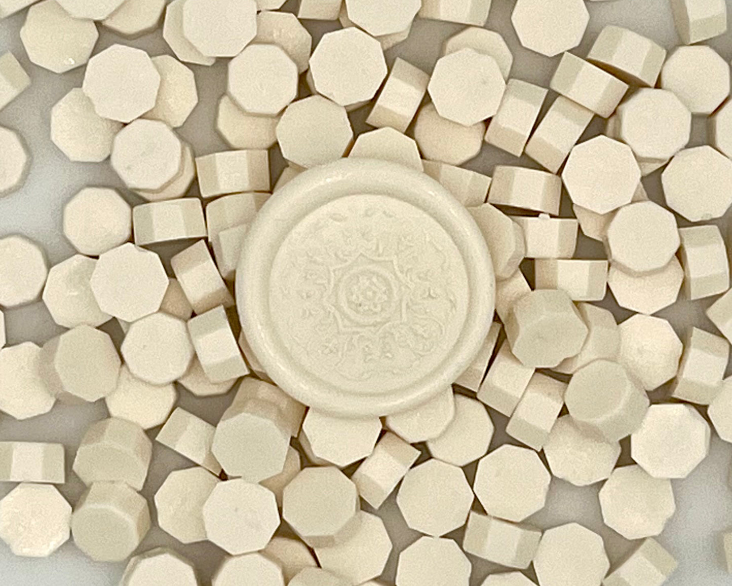 DL72-Milk White color wax seal beads