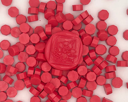 DL82-Lipstick Red color wax seal beads