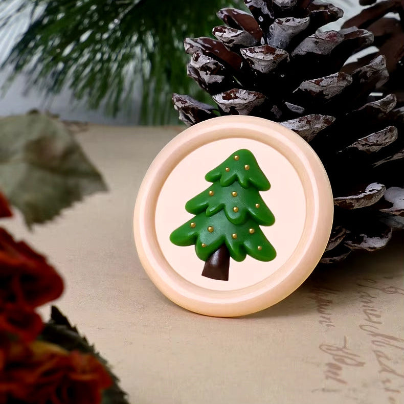 Christmas Tree Wax Seal Stamp size 25mm