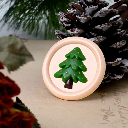 Christmas Tree Wax Seal Stamp size 25mm