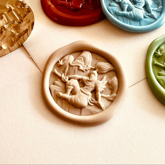 Swordsman Fantasy Yasuo Inspired Wax Seal Stamp – 25mm