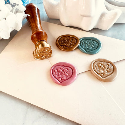 Cupid Heart Wax Seal Stamp (23x23mm)