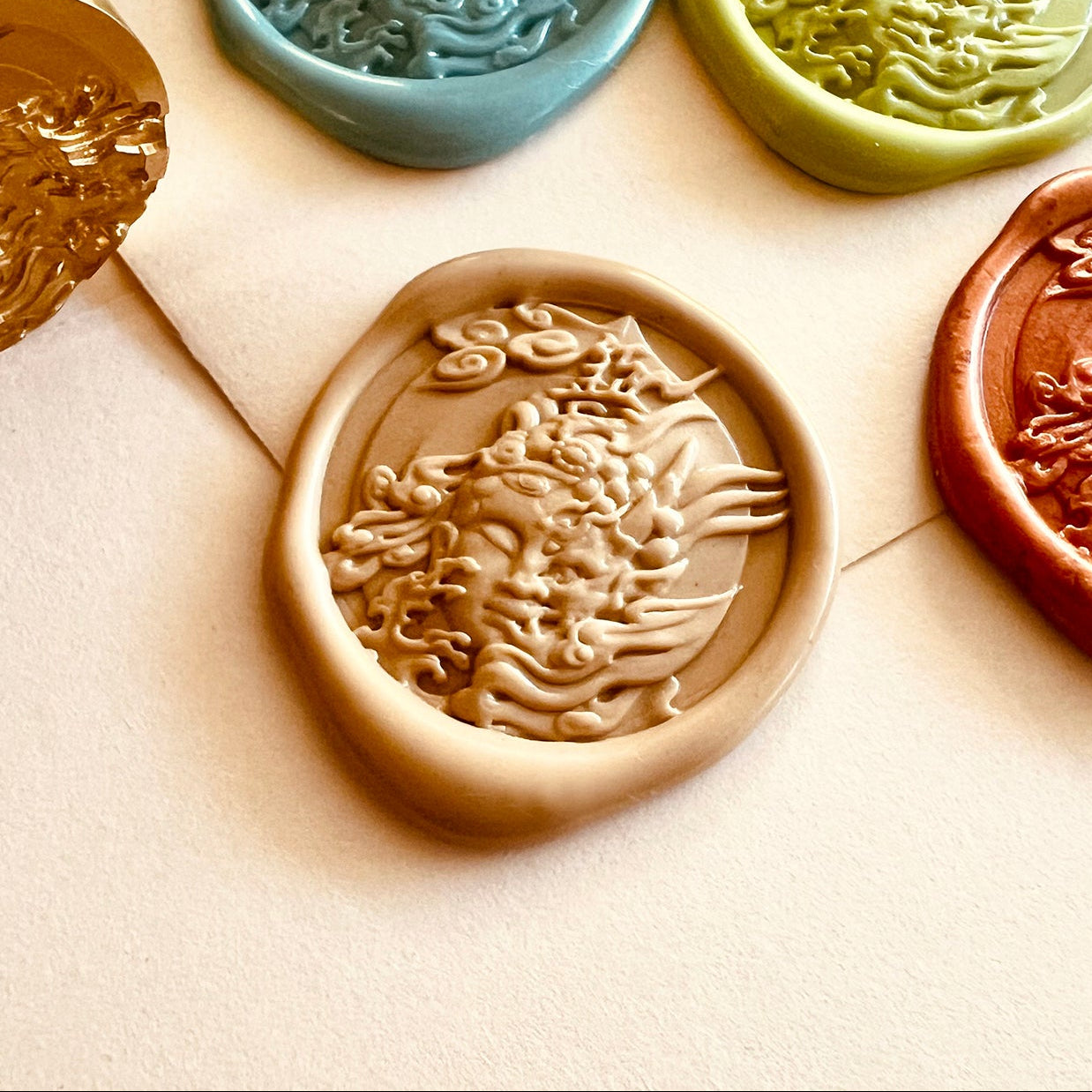 Chinese Warrior Wax Seal Stamp size 25mm.
