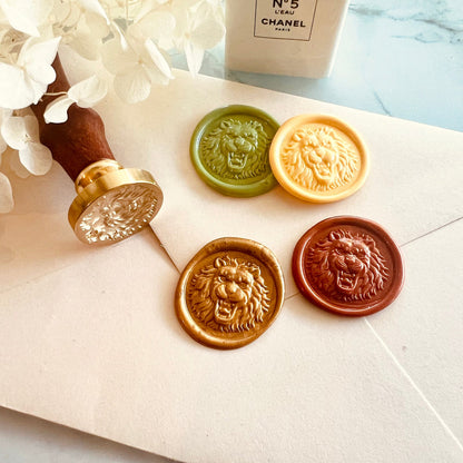 Lion Head Wax Seal Stamp size 25mm