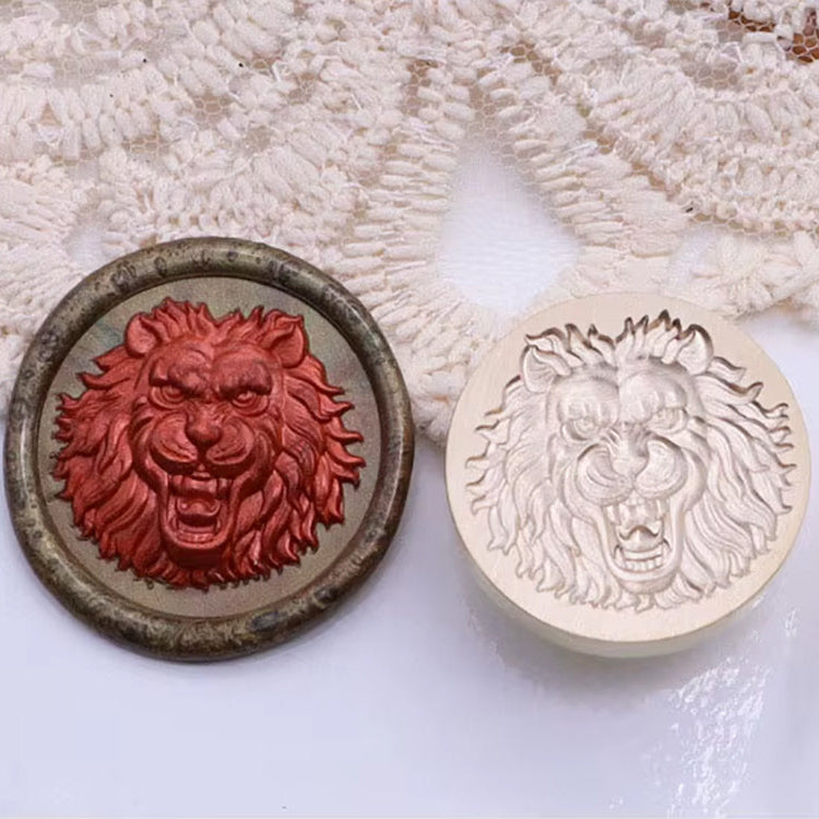Lion Head Wax Seal Stamp size 25mm