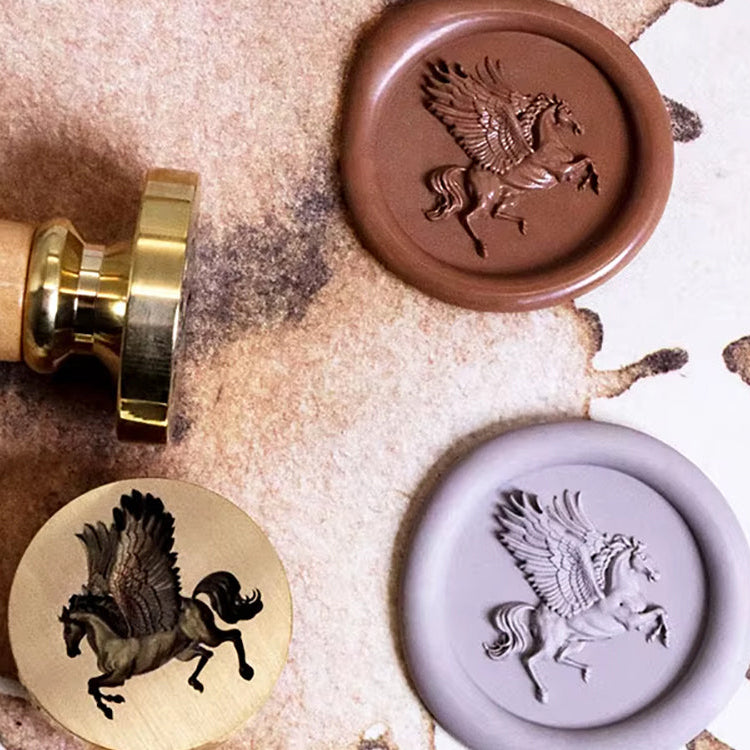 Flying Pegasus Wax Seal Stamp – 25mm Brass Wax Stamp