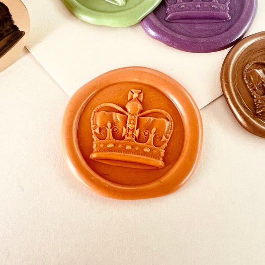 Royal Crown Wax Seal Stamp size 25mm