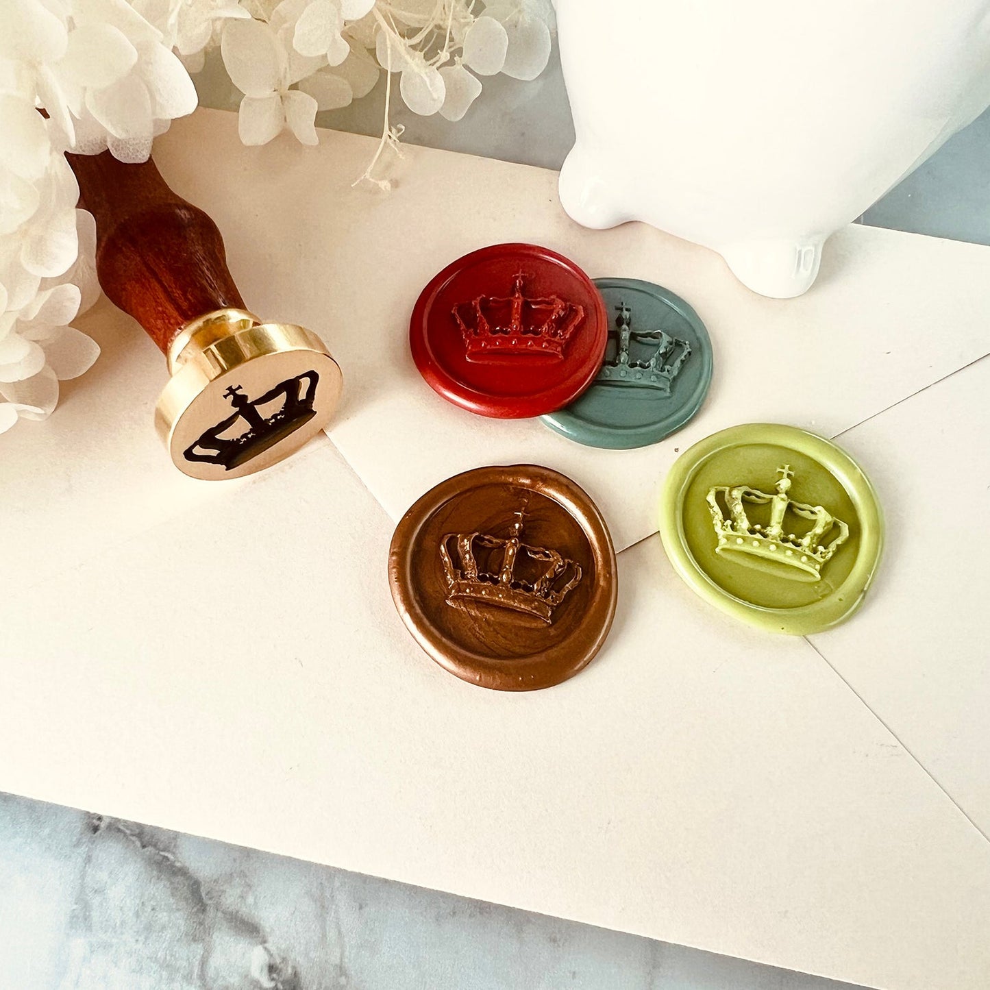 Royal Crown Wax Seal Stamp size 25mm