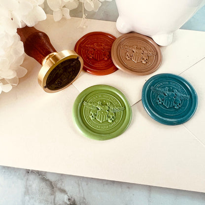 Eagle Emblem "Never Retreat Never Surrender" size 30mm