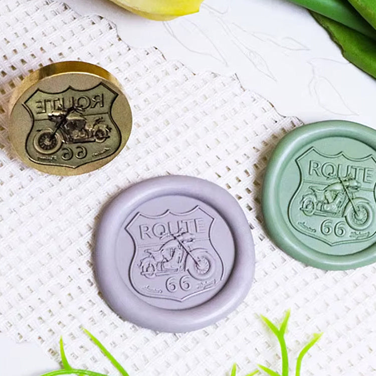 Route 66 Motorcycle Wax Seal Stamp size 25mm