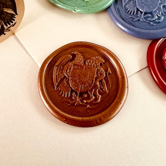 Royal Coat of Arms Wax Seal Stamp size 25mm