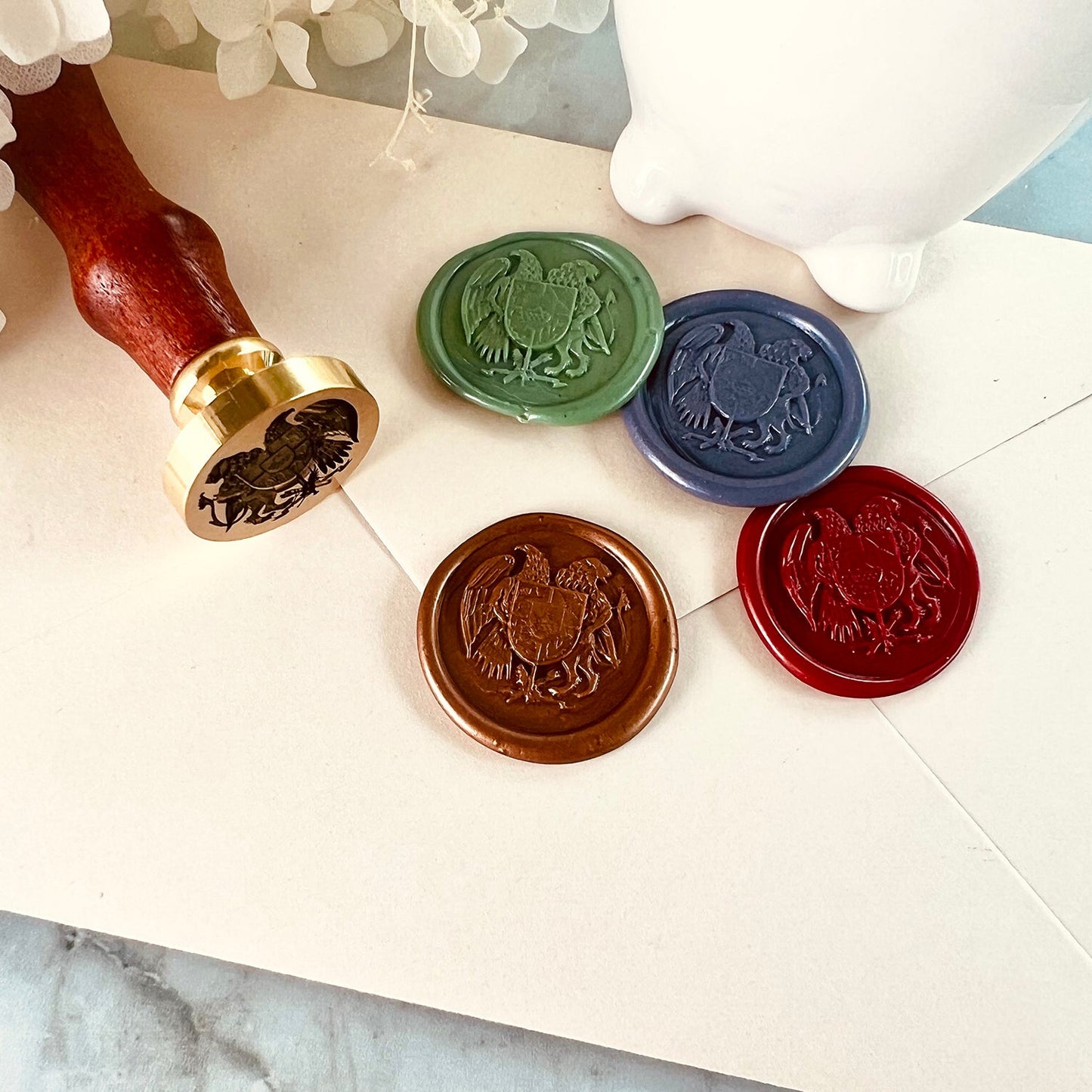 Royal Coat of Arms Wax Seal Stamp size 25mm