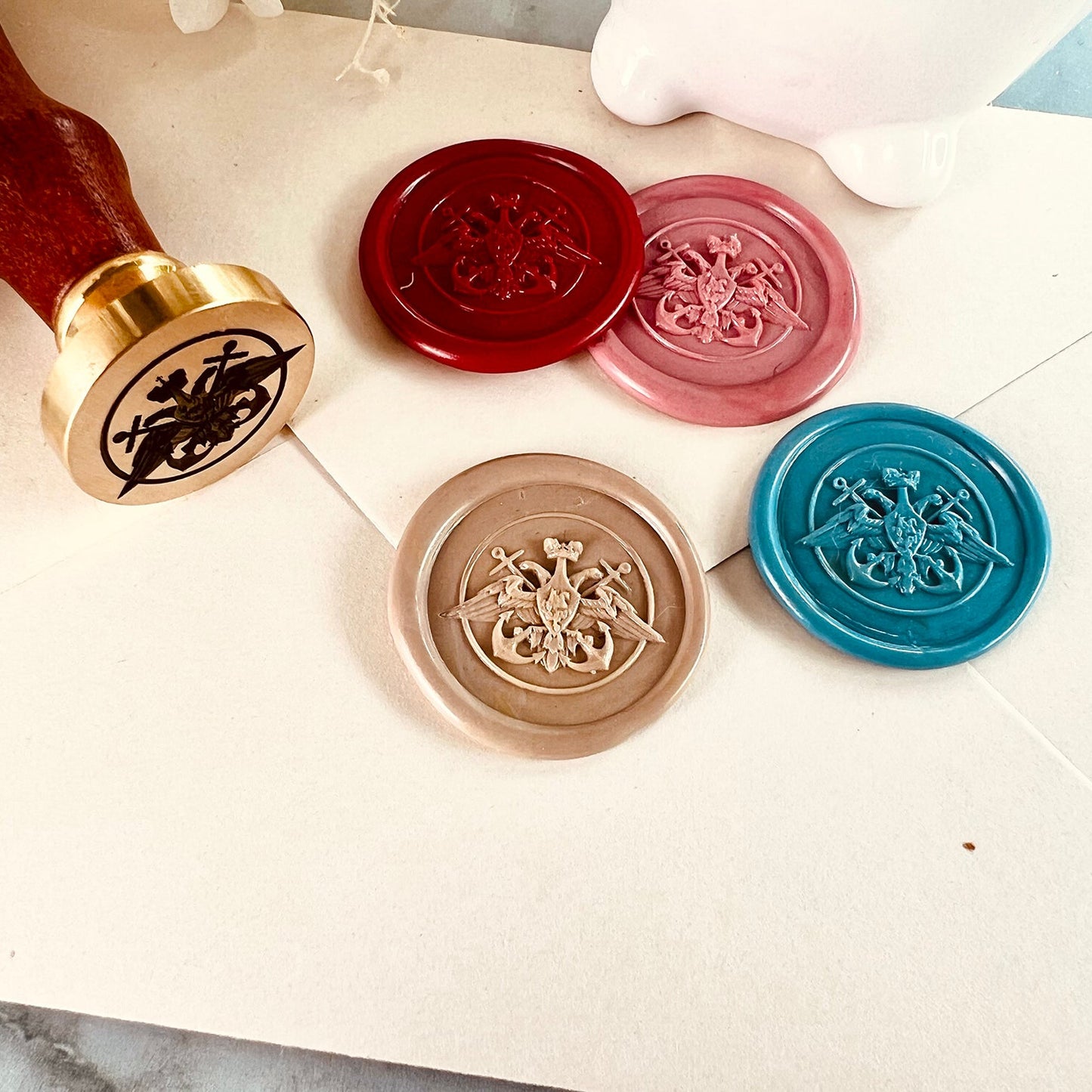 Military Eagle Wax Seal Stamp size 25mm