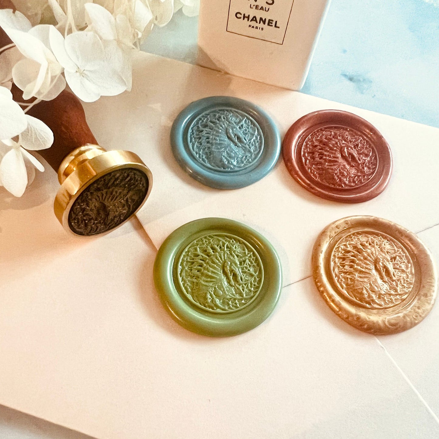 Dragon Head Wax Seal Stamp size 25mm