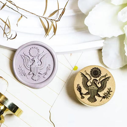 Eagle Emblem Wax Seal Stamp size 25mm