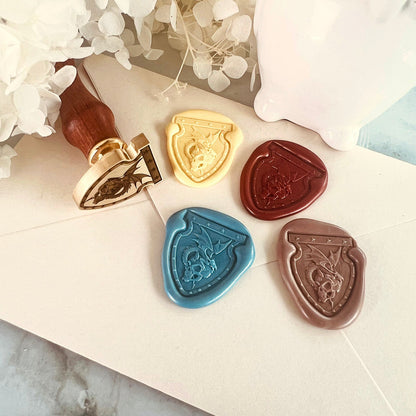 Fantasy Dragon Wax Seal Stamp – Intricate Medieval Crest Brass Stamp