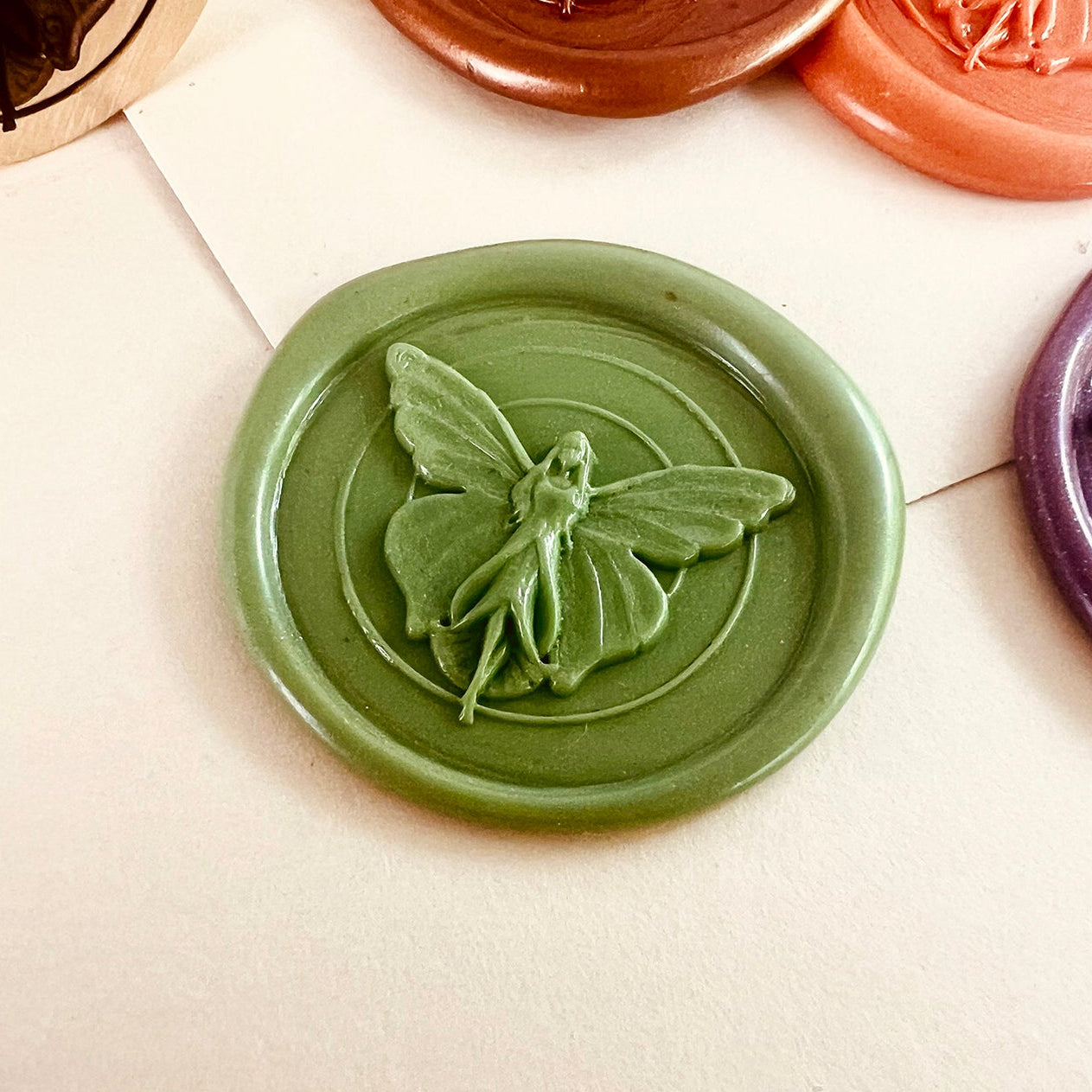 Butterfly Fairy Wax Seal Stamp – Whimsical Brass Seal