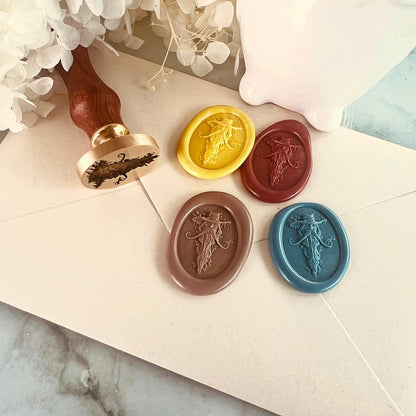Mystic Forest Wizard Wax Seal Stamp size 29x20mm